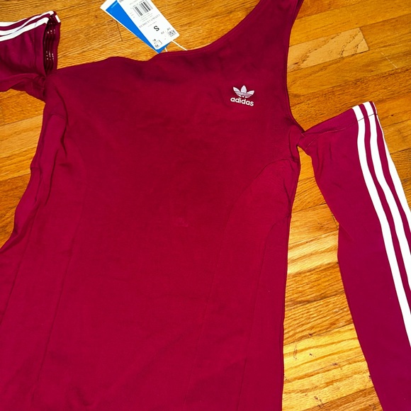 ADICOLOR TREFOIL CUTOUT LONG SLEEVE DRESS - Picture 4 of 4